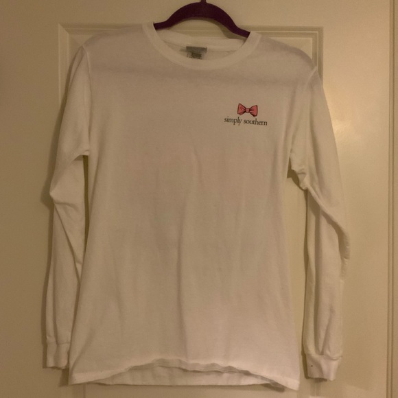 White Long Sleeves Simply Southern - Picture 1 of 4
